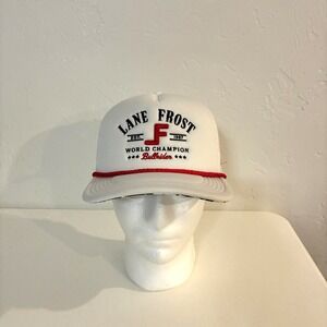 NWT Lane Frost World Champion Bullrider Trucker Rope Hat Cap Snapback Rodeo‎